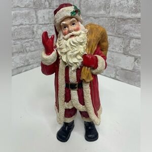 Vintage Christmas Around The World Standing Santa Statue Figurine Rare HTF 10”